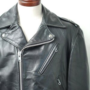 50s60s ビンテージ SCHOTT Bros PERFECTO 黒タグ ショット パーフェクト Wライダースジャケット ワンスター 黒 40 