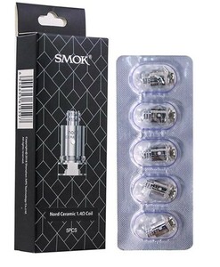 送料140円 SMOK Nord Ceramic 1.4ohm Coil　 5pcs pack ノード セラミック コイル 5個入り【Nord交換用コイル】