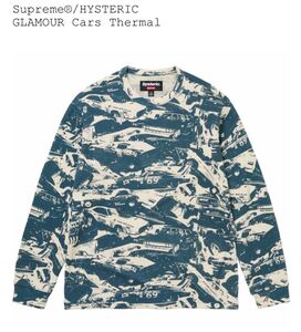 サイズS Supreme HYSTERIC GLAMOUR Cars Thermal Navy シュプリーム ヒステリックグラマー カーズ サーマル ネイビー 新品未使用 国内正規