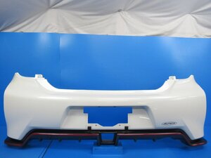 《即決あり》 マーチ K13 後期 ニスモ 純正 リアバンパー ホワイトパール NISMO 【 85012 8A21 】(M097142)