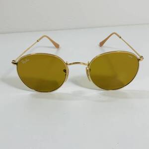 レイバン RayBan サングラス RB3447 ラウンドメタル 50□21 EVOLVE USED品 241125 SA （YM)