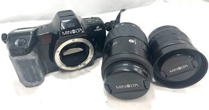 【中古品】(※動作未確認)(3点セット)ミノルタ　MINOLTA　一眼フィルムカメラ/レンズ×2　α7700i【送料別】FD1210