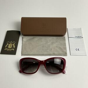 トラサルディ TRUSSARDI サングラス シャルマン CHARMANT GROUP 美品 ローズ TR12864 PU ブラックグラデーションレンズ