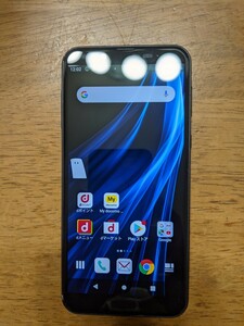 IY0909 docomo SIMフリー AQUOS sens2 SH-01L SHARP 4Gスマホ 簡易確認＆簡易清掃＆初期化OK 判定○ WebにてSIMロック解除受付手続済