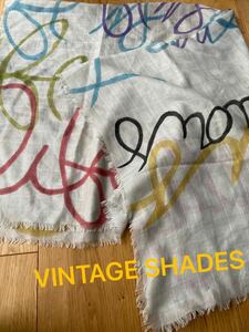 VINTAGE SHADES ストール　ウール＆シルク