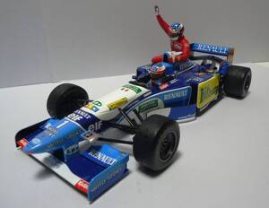 ★マルボロ仕様★ミニチャンプス 1/18 ベネトン B195 5th カナダGP Alesi Taxi フォーミュラ1 1995 M. Schumacher アレジ　シューマッハ