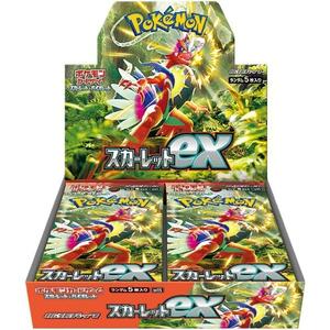 1カートン12箱入り 新品未開封 ポケモンカードゲーム ソード＆シールド 拡張パック スカーレットex 初回版