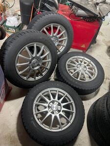 ¥1円スタート205/65R16トーヨーGIZ20年式アルミホイール付きヤリスクロス　カムリ　CX-3 スカイラインなど本州送料無料　この冬にどうぞ