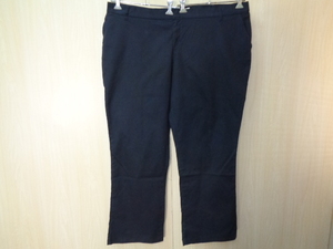 b1214◆Dickies Crafted For Women スリムフィット ブーツカットパンツ◆ディッキーズ w実寸約116cm ビッグサイズ 黒色 ワークパンツ6A 