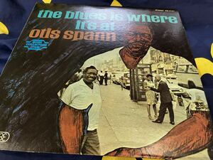 Otis Spann★中古LP国内プロモ白レーベル盤「オーティス・スパン～The Blues Is Where It