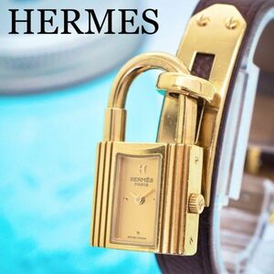 300 HERMES エルメス時計　レディース腕時計　ケリーウォッチ　ゴールド