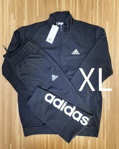 新品　adidas　ＸＬ　アディダス　ジャージ上下　メンズ 　ブラック　黒