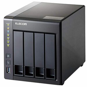 NAS 外付けHDD elecom エレコム NSB-5A4T4BL 4TB 4ベイ 1TB×4台 Linux搭載 AnnapurnaLabs社製デュアルコアCPU 家電 【新品】 新着