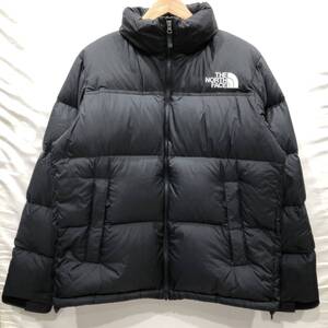 【THE NORTH FACE】 ダウンジャケット ザノースフェイス L 黒 ブラック ヌプシ ナイロン 無地 nd92335 ts202411