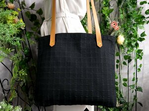 ●超美品●エルメス●アメダバ カバ ドゥ ポッシュ●キャンバス レザー 本革●ショルダー トート バッグ●黒 キャメル●G金具●A4●Js48278