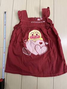 アンパンマン ジャンパースカート 女児 子供服 90センチ美品 ポケット付き