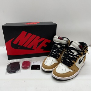 06w5730★1円~ ナイキ NIKE AIR JORDAN 1 RETRO HIGH OG 28.0cm 555088-700 メンズ ブラウン スニーカー 中古品