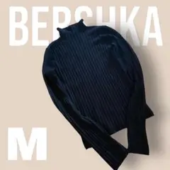 【Bershuka】ベルシュカ ニット M 黒 ハイネック 値下げ かわいい