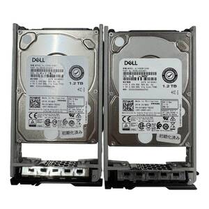 HDD DELL 1.2TB SAS 10K 12G 2.5インチ　DP/N:001M0D　　※2本セット※　　　（管：HD0022）