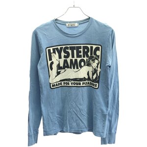 HYSTERIC GLAMOUR ヒステリックグラマー ガールプリントロングスリーブTシャツ ブルー S IT9FJ5PRVNF4