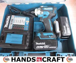 マキタ makita TW300D インパクトレンチ 中古美品 バッテリ18V 6.0Ah二個/充電器/ケース付き 【ハンズクラフト宜野湾店】