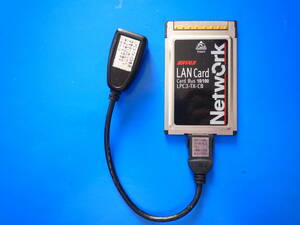 ☆彡 BUFFALO Card Bus 10M/100M LANカード LPC3-TX-CB　☆IF-L06