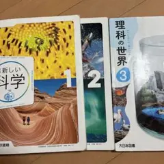 科学、理科教科書(1.2.3)