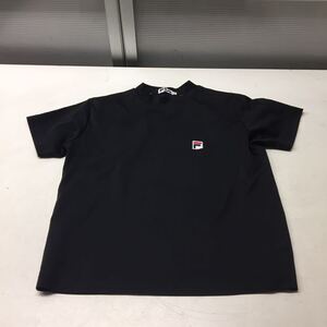 送料無料★FILA フィラ★半袖Tシャツ トップス★ユニセックス Sサイズ★ブラック#31214sac