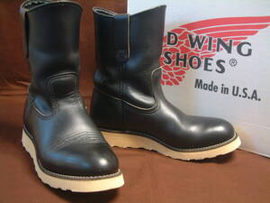 ●廃盤! 箱付 1999年生産 6 1/2E 8169 旧刺繍製羽タグ Red Wing Shoes PECOS Boots Made in USA October 1999