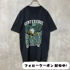 古着 used　PHILADELPHIA EAGLES　NFC CHAMPIONS　アメフト　半袖プリントTシャツ　グレー