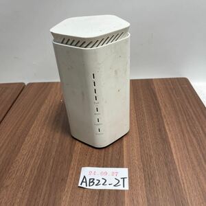 「AB22_2T」au Speed Wi-Fi HOME 5G L12 NAR02 ルーター Wi-Fi ホワイト 制限情報不明　電源アダプター無し　本体のみ（240927）