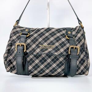 綺麗BURBERRY バーバリーブルーレーベル　ショルダーバッグ　チェック