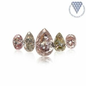 合計 0.66 ct 天然 カラー ダイヤモンド 5 ピース GIA 1 点 付 マルチスタイル / カラー FANCY DIAMOND 【DEF GIA MULTI】. .