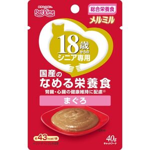 ペットライン キャネット メルミル 18歳からまぐろ 40g 猫用フード