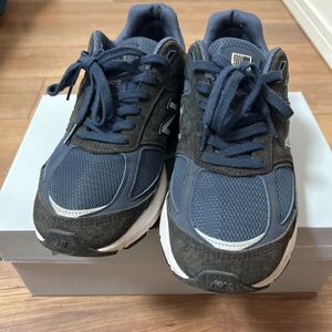 【美品】ニューバランス W 990 NV5 V5 New Balance ネイビー アメリカ製 992 993 1300 1400 1500 【スニーカー】