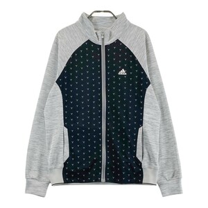 ADIDAS GOLF アディダスゴルフ AF7826 ジップジャケット 総柄 グレー系 L/G [240101205908] ゴルフウェア メンズ