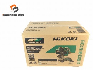 ☆未使用品☆HiKOKI ハイコーキ 36V 165mm コードレス卓上スライド丸のこ C3606DRB(K) 黒鯱チップソー付き 102637