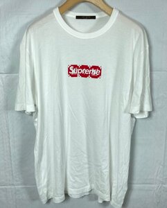 Supreme シュプリーム Louis Vuitton ルイヴィトン LV Box Logo Tee 17AW サイズ:L Tシャツ ボックスロゴ ☆良品☆[664-0821-O5]