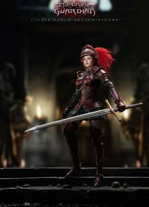 ○新品　1/12 女騎士　アクションフィギュア　赤鎧　TBLeague 帝国衛士 Imperial Guardian シームレス素体　未使用