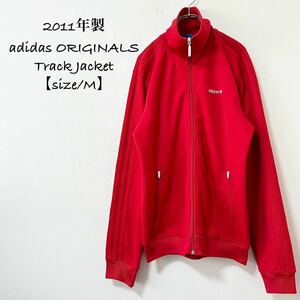 adidas/アディダス★レトロジャージ★トラックジャケット★レッド/赤白★ML