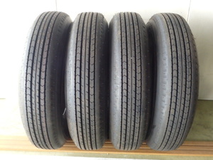 ダンロップ SP110 225/80R17.5 123/122L 中古 9.9分山 4本セット サマータイヤ 2022年製