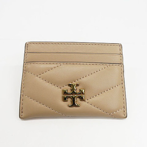 TORY BURCH トリーバーチ 56815 キラシェブロン カードケース パスケース ベージュ系 [240001582077] レディース