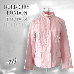 BURBERRY バーバリーロンドン ジャケット　ピンク　L相当　リネン　羽織り　3090 1307