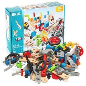 ◆送料無料 BRIO ( ブリオ ) ビルダー コンストラクションセット [全136ピース] 対象年齢 3歳~ ( 大工さん 工具遊び おもちゃ 知育玩具 )