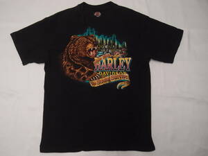 ◆古着卸USA■HARLEY DAVIDSON☆Tシャツ★★★L　CANADA　MADE IN USA　 1994　アメリカ直輸入　SALE お見逃しなく!