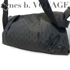 【美品】agnes b.VOYAGE ショルダーバッグ ドット チャーム　大容量