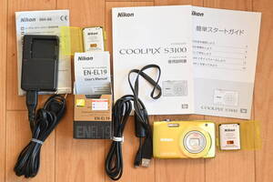 Nikon COOLPIX S3100　バッテリーチャージャー MH-66　純正バッテリー EN-EL19　使用説明書　ニコン