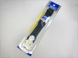 DAR7BP SEIKO セイコー 18mm ダイバーウオッチ純正ウレタンバンド ブラック ネコポス送料無料