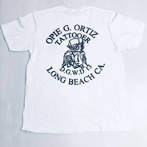 ◎Long Beach dub allstars【Opie Ortiz】半袖 Tシャツ　L・ホワイト TATTOO Sublime ロサンゼルス　ロングビーチダブオールスターズ