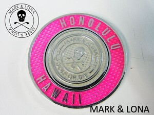 1円★MARK&LONA マーク＆ロナ★Aina Ball Marker アイナボールマーカー【MLS-0B-SZ80HWJ】ピンク桃【本物保証】HAWAII ハワイ店限定